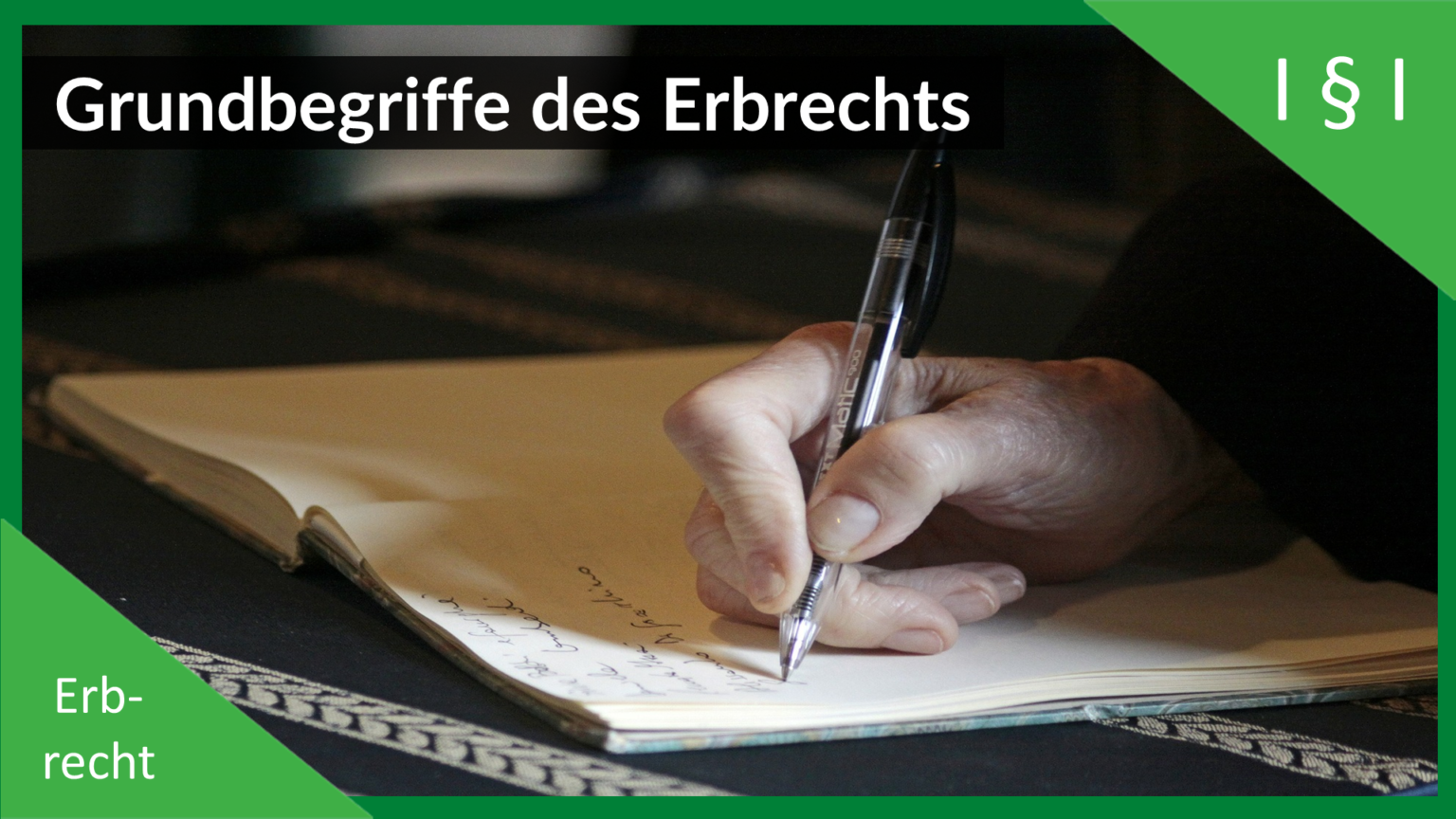 Grundbegriffe Des Erbrechts · Erbrecht · Basics Zivilrecht ...