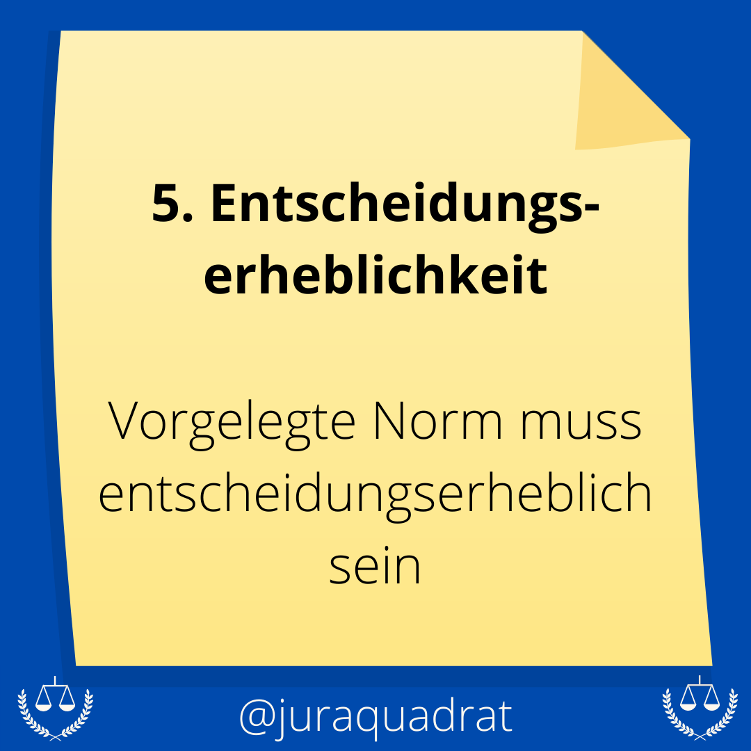 Konkrete Normenkontrolle · Art. 100 I GG, §§ 13 Nr. 11, 80 Ff. BVerfGG ...